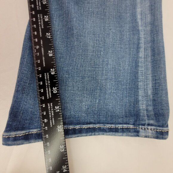 Miss Me Jeans Women's 33 Blue Chloe Boot Cut Damage on right hip see pics - Picture 13 of 16